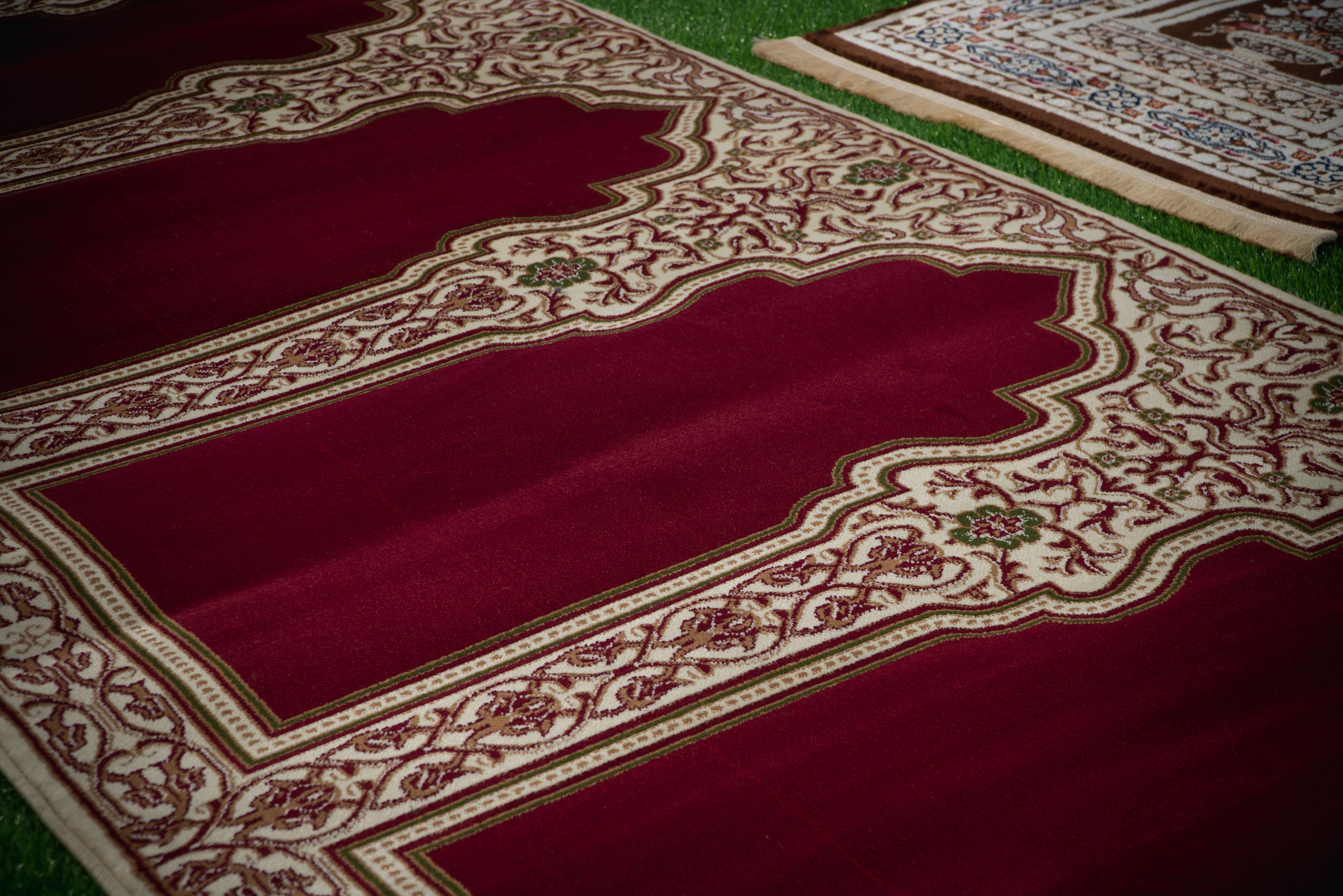 Majestic Red Prayer Mat