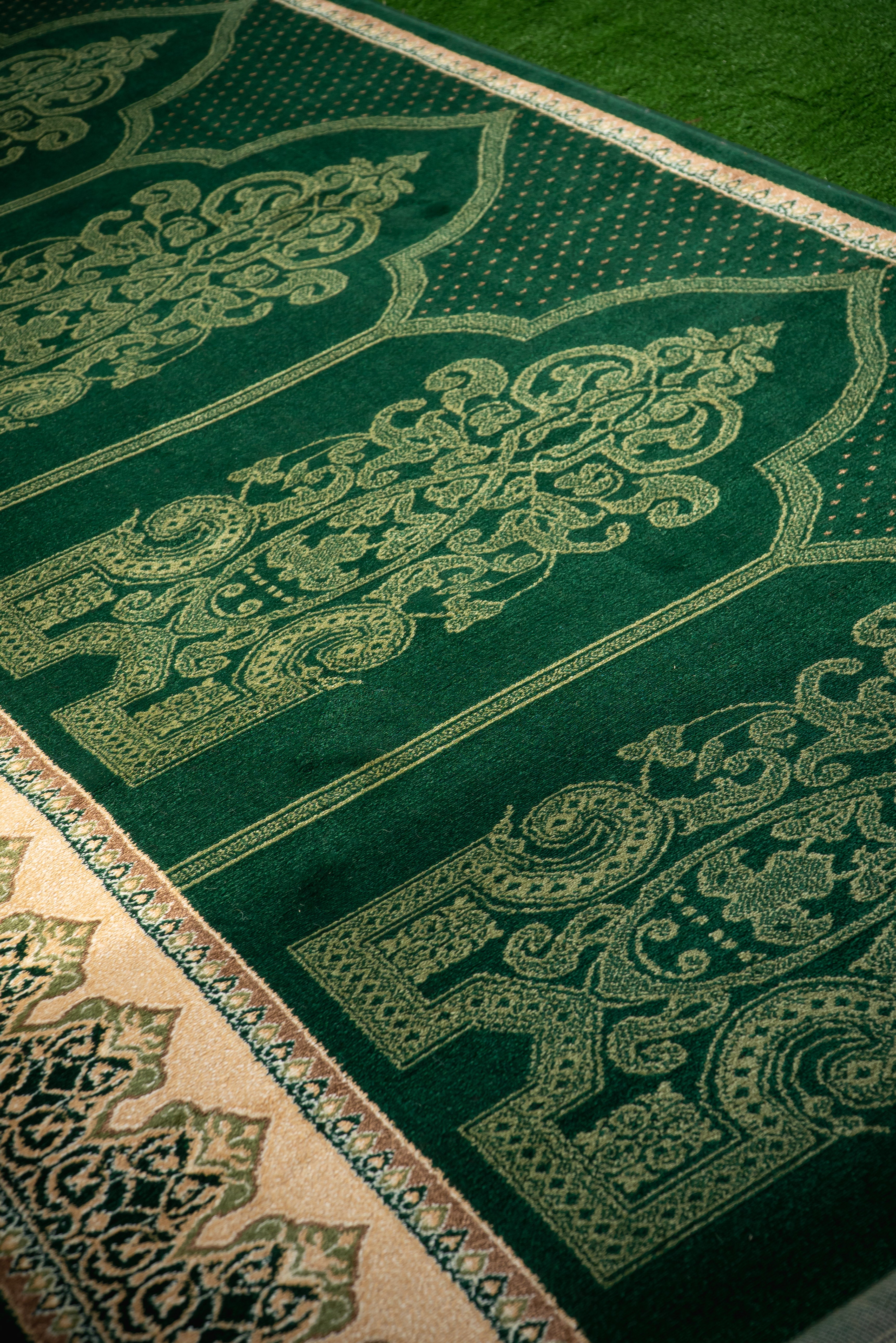 Regal Green Prayer Mat