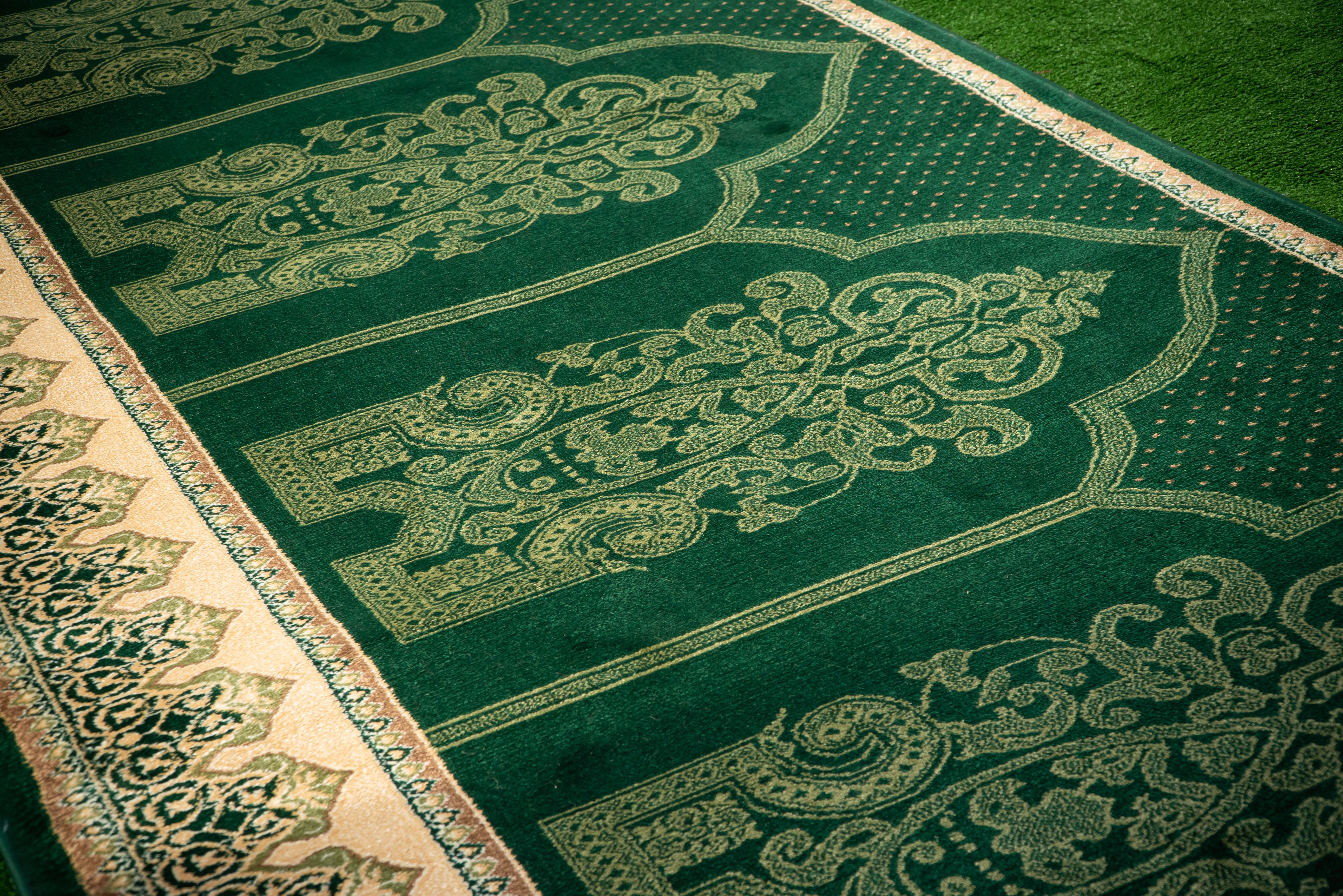 Regal Green Prayer Mat