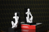 White Fed-up Mannequins Book End