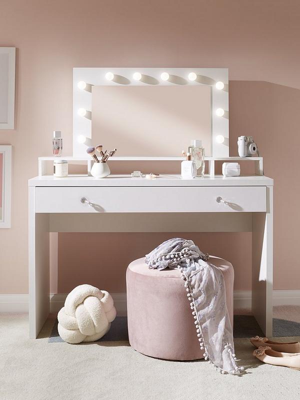 Pastel Pink Shaded Dressing Table
