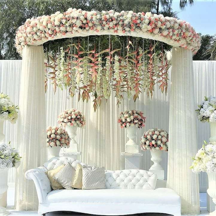 Wedding Stage in Flower Decor