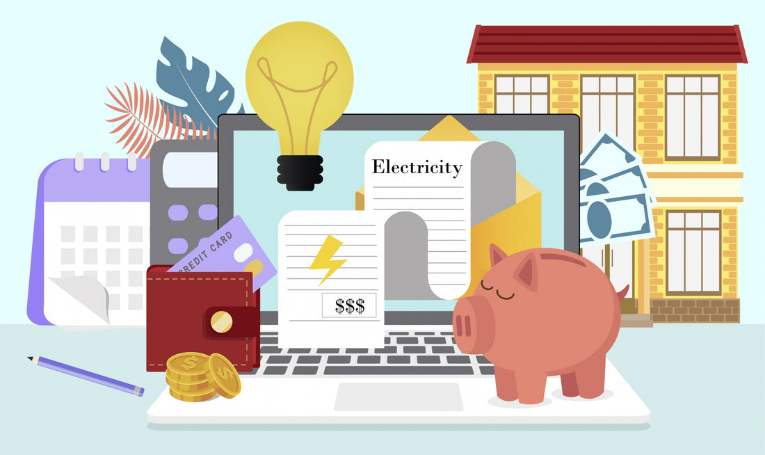 Animated Electricity Bill in a Cartoon Style