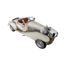 White Vintage Car