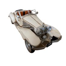 White Vintage Car