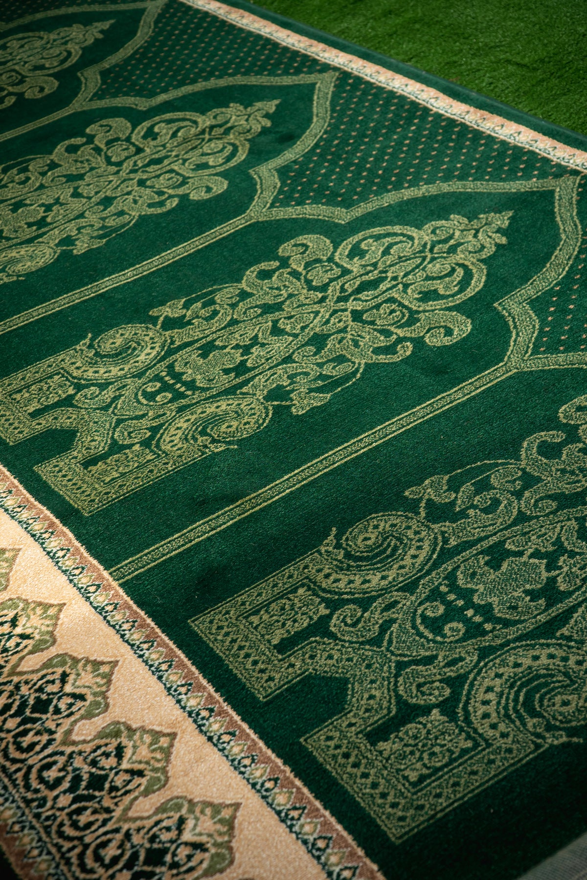 Regal Green Prayer Mat