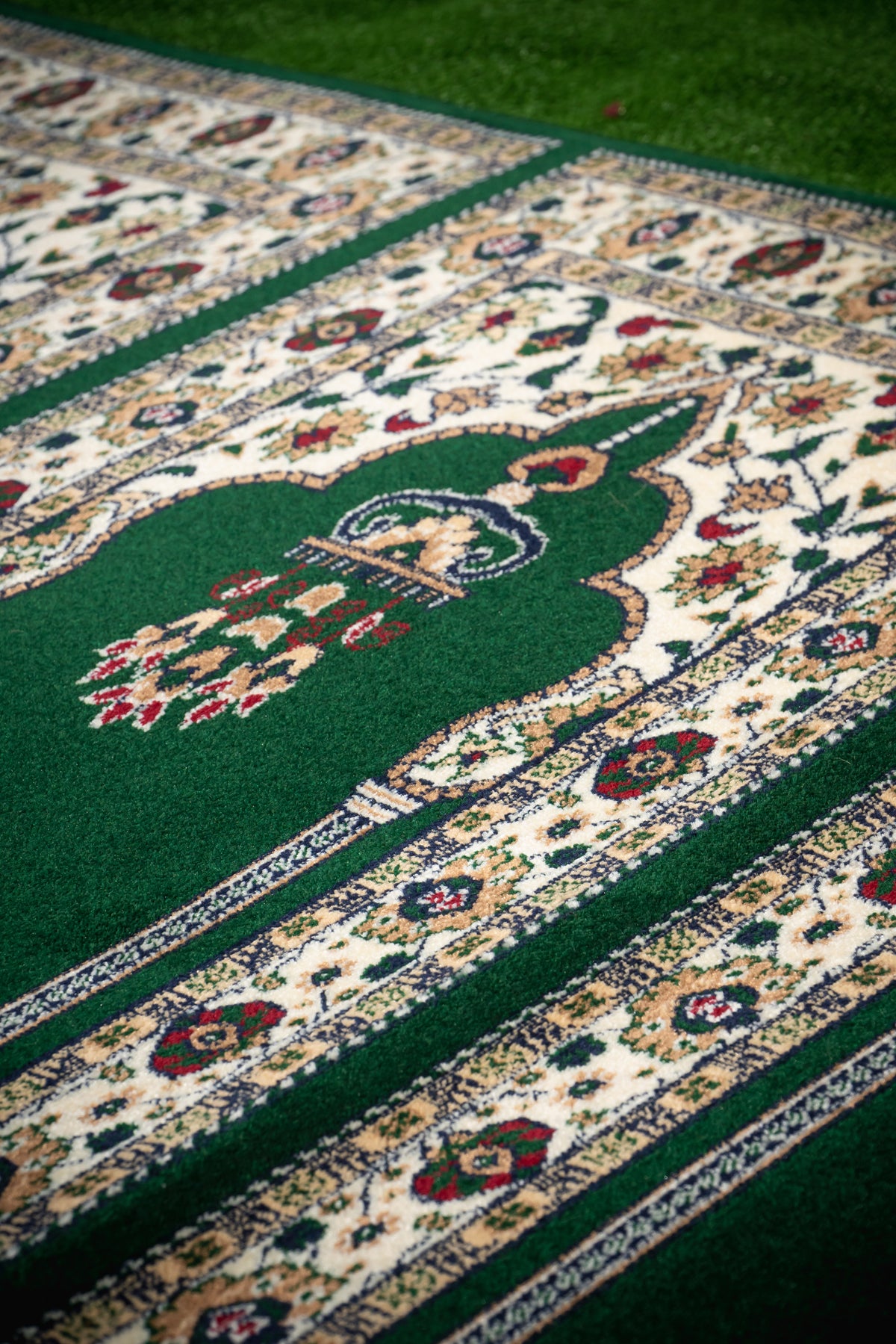 Exquisite Green Prayer Mat