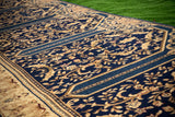 Traditional Floral Blue Prayer Mat